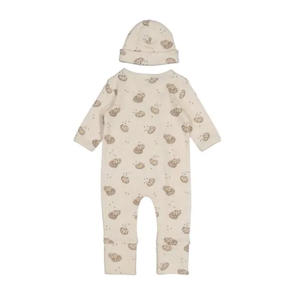 Feetje Geschenkset 1-delig pak + muts - Offwhite Melange - Maat 44
