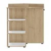Galipette Arthur Hoek Luiertafel - Eikenhout - Wit