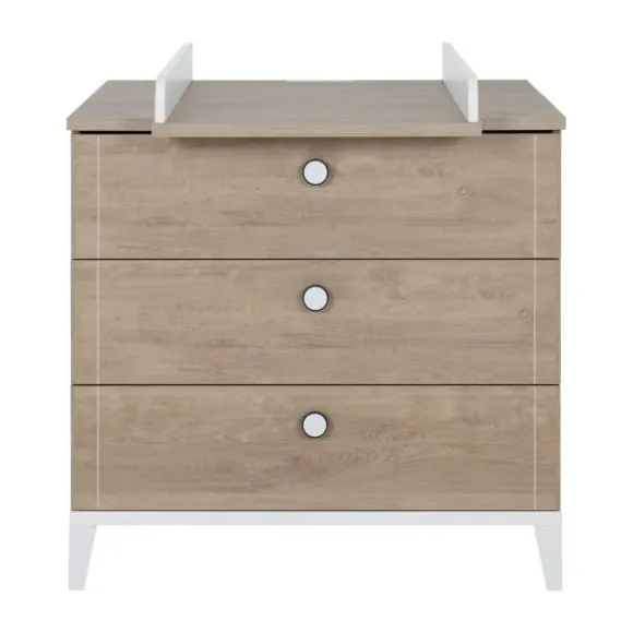 Galipette Marcel Commode 3 Laden - Licht Eikenhout - Wit