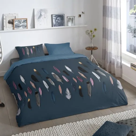 Good Morning Feathers Dekbedovertrek - 200 x 220 cm - Blue