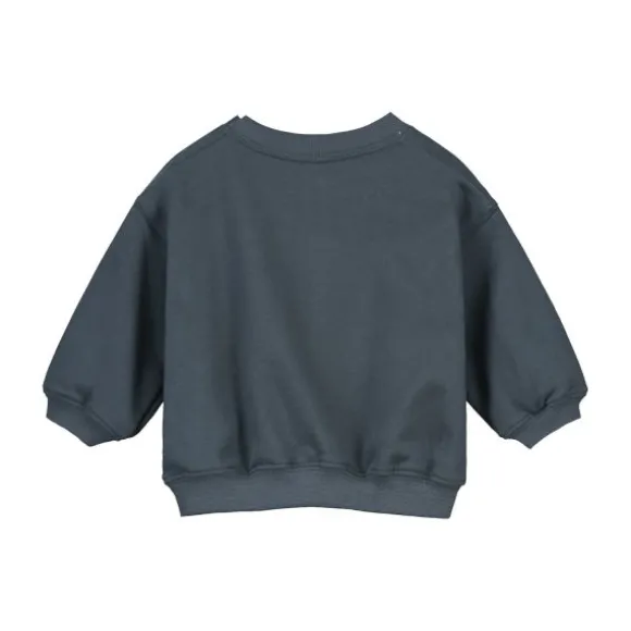 Gray Label Sweater - Dropped Shoulder - 0-3 Mnd - Blue Grey