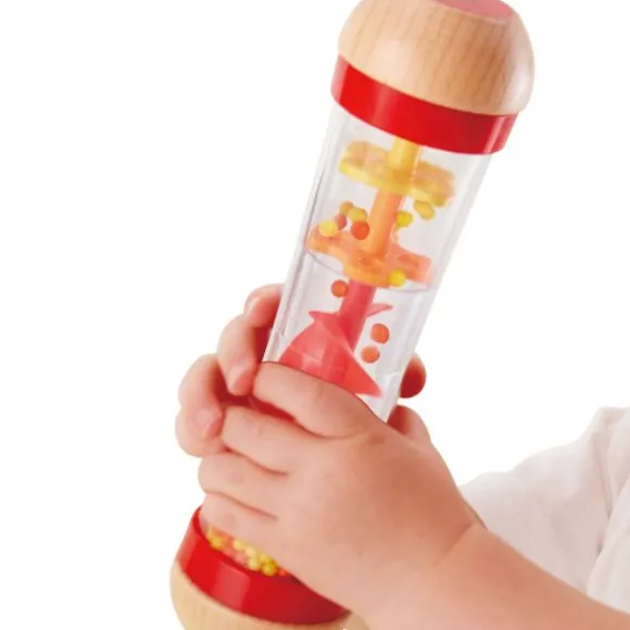 Hape Regenmaker met Kralen - Rood