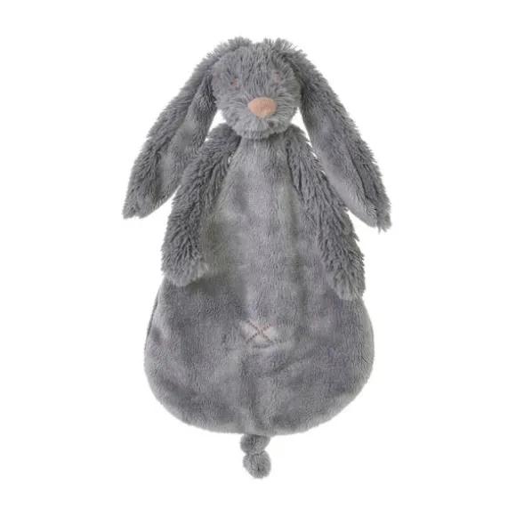 Happy Horse Konijn Richie Knuffeldoekje - 25cm - Deep Grey