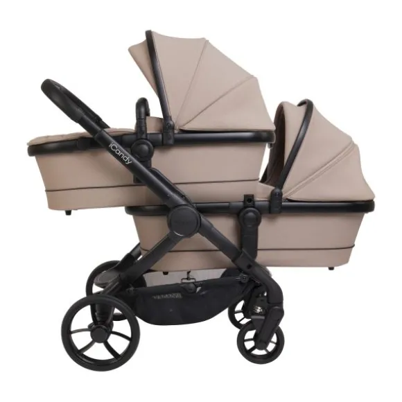 ICandy Peach 7 Twin Kinderwagen - Essentiel Bundel - Cookie