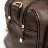 Isoki Double Zip Luiertas - Diagonal Quilted Chocolate