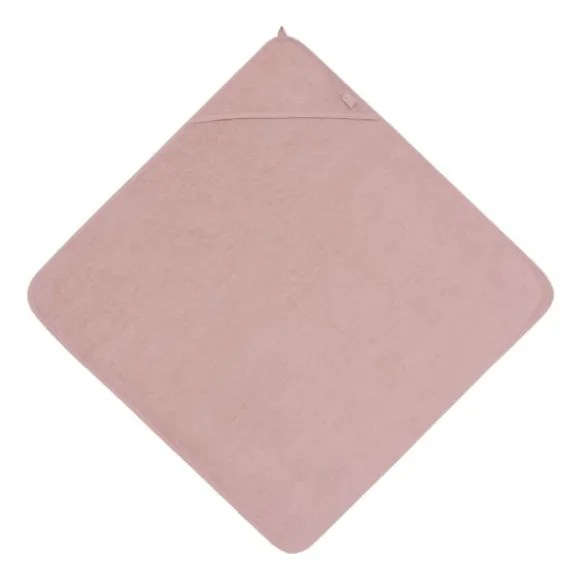 Jollein Badcape Uni - Badstof - 100x100 cm - Wild Rose