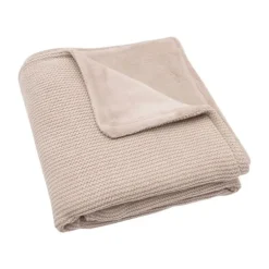 Jollein Basic Knit Ledikantdeken - Fleece - Wild Rose