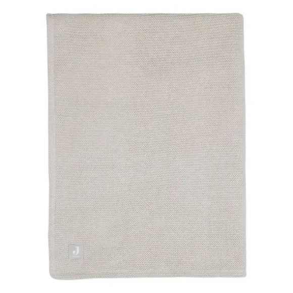 Jollein Basic Knit Wiegdeken 75 x 100 cm Nougat / Fleece