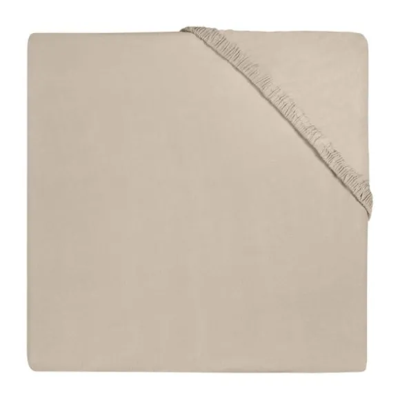 Jollein Hoeslaken Boxmatras - 75 x 95 cm - Jersey - Nougat