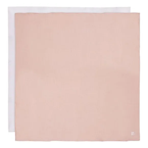 Jollein Hydrofiel Doek - 115 x 115 cm - Wild Rose / Ivory - 2 Stuks