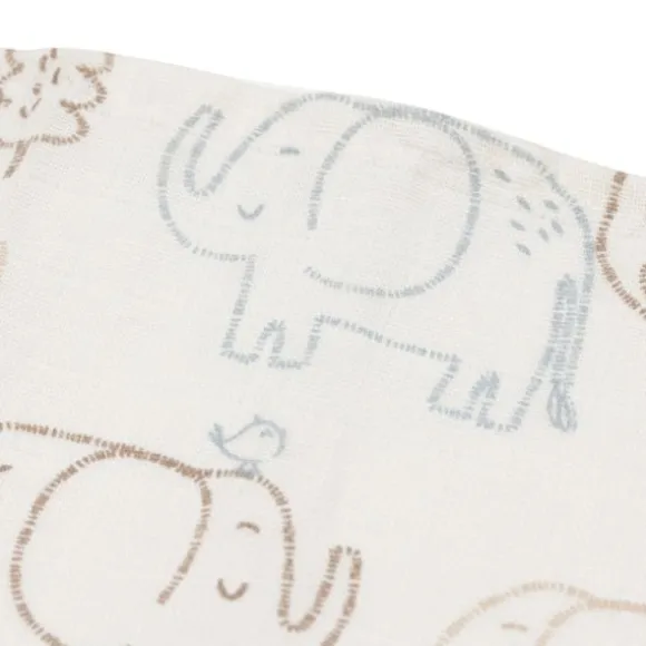 Jollein Hydrofiele Doek Small 70x70 cm - Elephant Tales – 3 Stuks