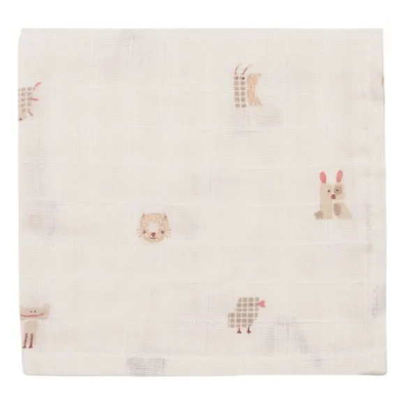 Jollein Hydrofiel Monddoekje - Animal Friends - 31x31 cm - 3 Stuks