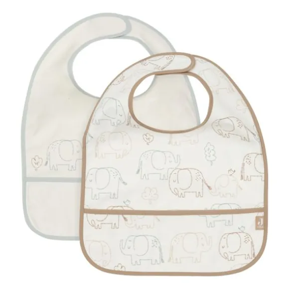Jollein Slab Waterproof - Elephant Tales - 2 Stuks