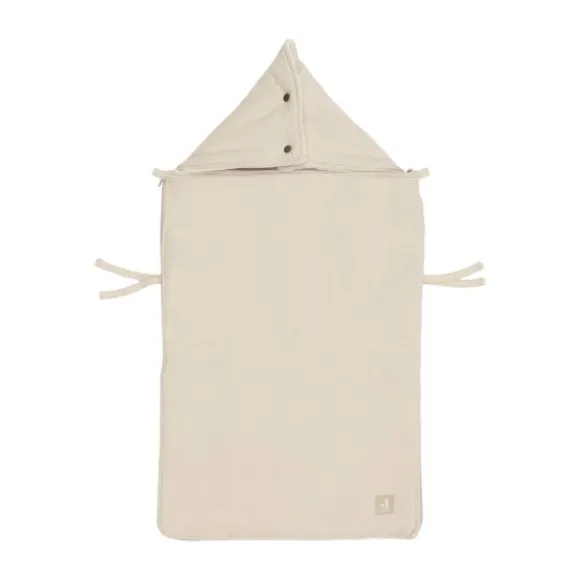Jollein Voetenzak Little Waffle Sand Groep 0+ - 3/5-Punts Gordel