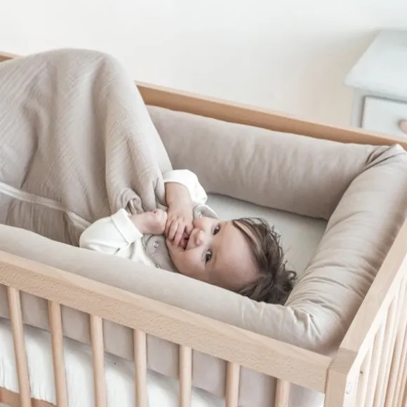Julius Zöllner Muslin Babyslaapzak - Groen - 50/56 cm