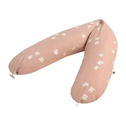 Julius Zöllner Organic Voedingskussen Nappi – Roze – Birdy – 190 cm