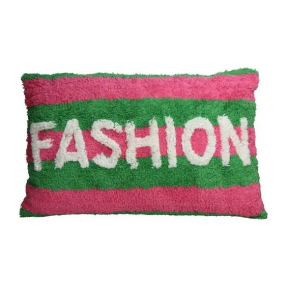 Kersten Sierkussen Fashion Gestreept - Groen/Roze