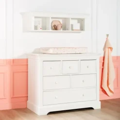 Kidsmill Chateau E4 Babykamer Wit | Ledikant 60x120 cm + Commode