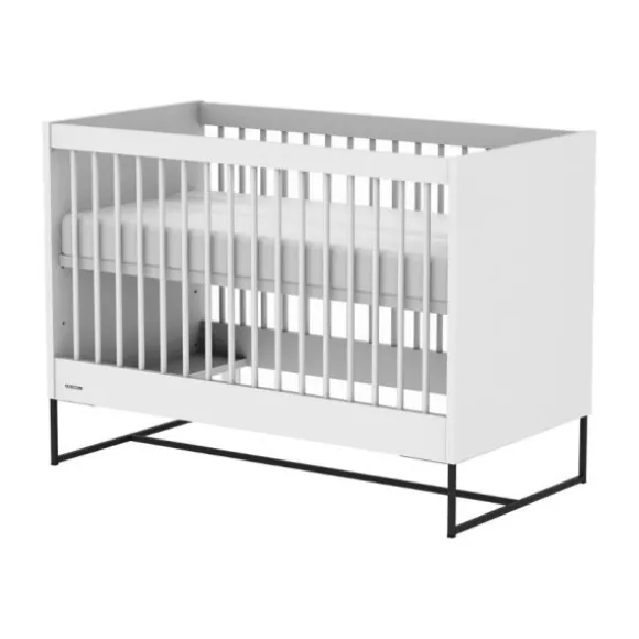 Kidsmill Intense II Babykamer Wit / Zwart | Ledikant 60 x 120 cm + Commode 3L