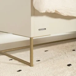 Kidsmill Intense II Bed 90 x 200 - Oatmeal / Patinated Brass