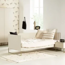 Kidsmill Intense II Bed 90 x 200 - Oatmeal / Patinated Brass