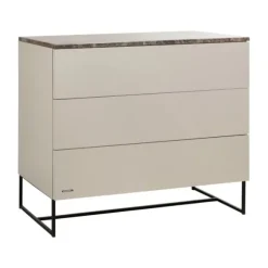 Kidsmill Intense II Commode 3L Mat Oatmeal - Zwart - Warm Taupe