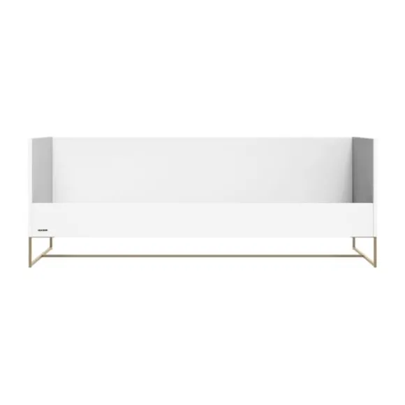 Kidsmill Intense II Kinderkamer Wit / Patinated Brass | Bedbank 90 x 200 cm + Bureau