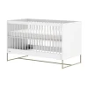 Kidsmill Intense II Ledikant 70 x 140 - Wit / Patinated Brass