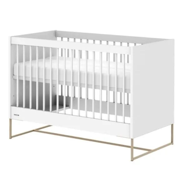 Kidsmill Intense II Ledikant 60 x 120 - Wit / Patinated Brass