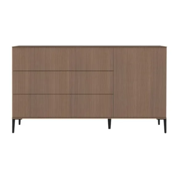 Kidsmill Levi Commode XL - Ronde Poot - Walnoot