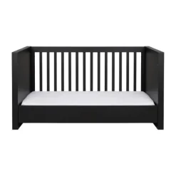 Kidsmill Long Island Babybed Zwart / Oldwood 70 x 140 cm