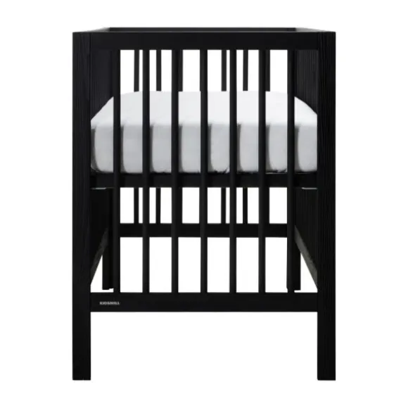 Kidsmill Pure Wood Ledikant Zwart Geborsteld 60 x 120 Cm
