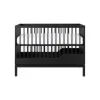 Kidsmill Savi Babybed 70 x 140 cm Met Juniorzijde - Zwart Eiken