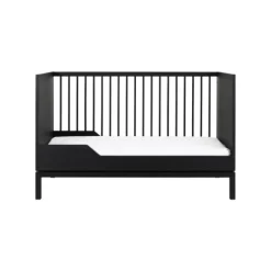 Kidsmill Savi Babybed 70 x 140 cm Met Juniorzijde - Zwart Eiken