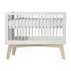 Kidsmill Sixties Babybed Wit Mat / Naturel 70 x 140 cm