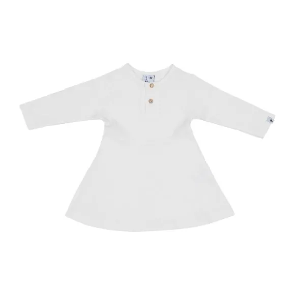 Klein Baby Jurk Rib - maat 50 - Natural White