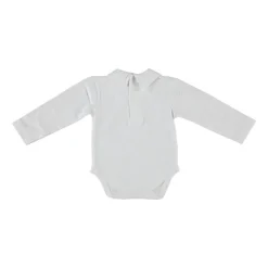 Klein Baby Romper Met Kraag - Lange Mouw - Mt. 50 - Off White
