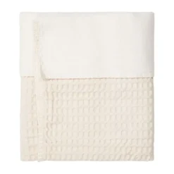 Koeka Amsterdam Wafel Ledikantdeken - Cotton Fleece - Natural