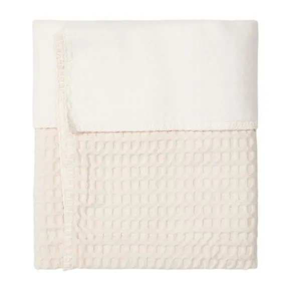 Koeka Amsterdam Wafel Ledikantdeken - Cotton Fleece - Natural