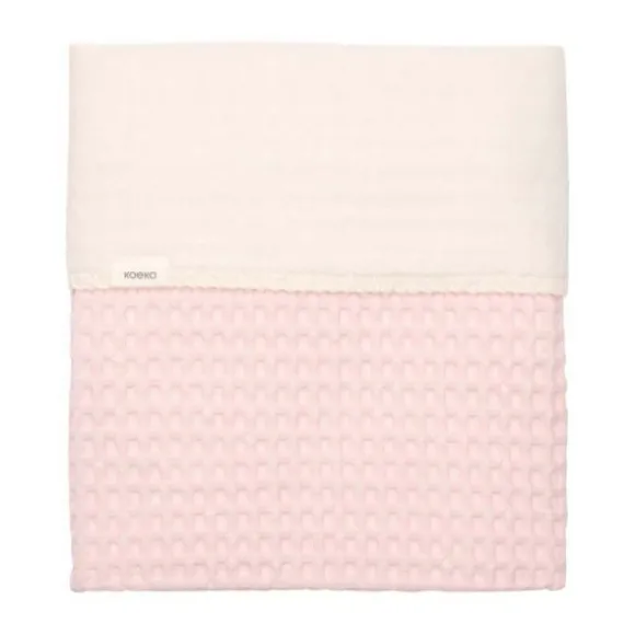 Koeka Amsterdam Wafel Wiegdeken - Maat 100 x 75 - Cotton Fleece - Candy