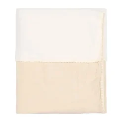 Koeka Fao Ledikantdeken - 100 x 150 cm - Katoen/Fleece/Wafel - Warm White