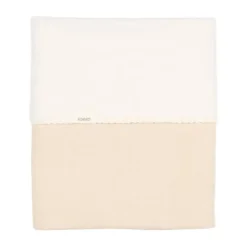 Koeka Fao Ledikantdeken - 100 x 150 cm - Katoen/Fleece/Wafel - Warm White