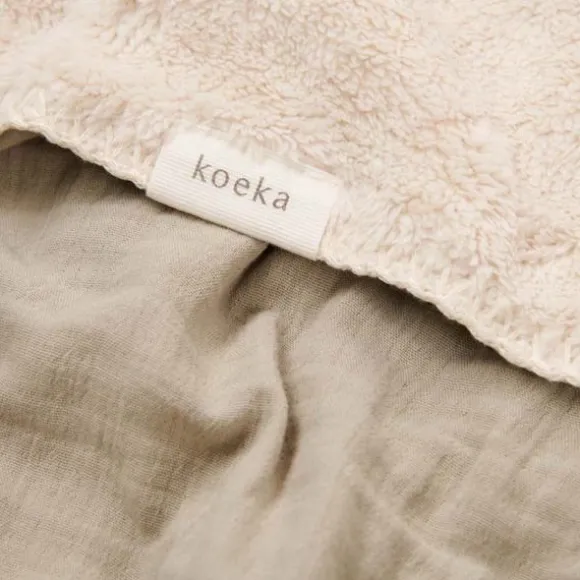 Koeka Faro Ledikantdeken - Teddy - Sage