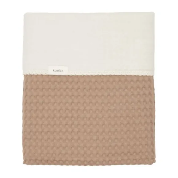 Koeka Wafel Amsterdam Wiegdeken - Cotton Fleece - Caffe