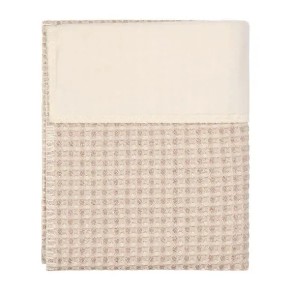 Koeka Wiegdeken - Cotton Fleece Wafel Amsterdam – Crumble - 75x100 cm