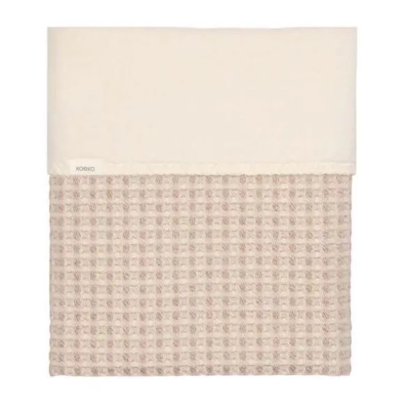 Koeka Wiegdeken - Cotton Fleece Wafel Amsterdam – Crumble - 75x100 cm