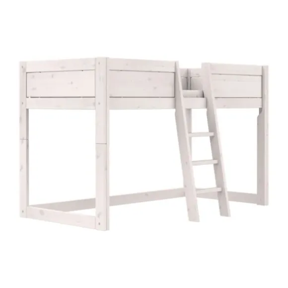 LIFETIME Bed Met Dakframe - 4-in-1 Bed - Premium Whitewash