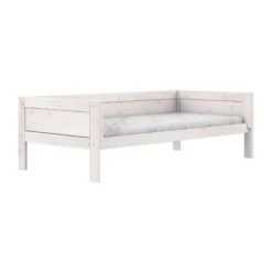 LIFETIME Bed Met Dakframe - 4-in-1 Bed - Premium Whitewash