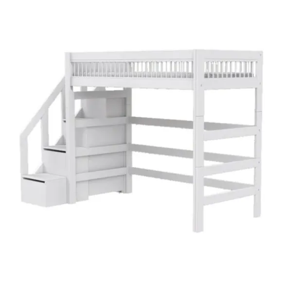 LIFETIME Breeze Hoogslaper Met Trapkast - Wit