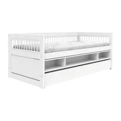 LifeTime Breeze Kajuitbed – Met opbergbox en bedlade – Luxe Lattenbodem